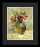 Roses in Vase - Framed Print