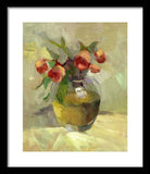 Roses in Vase - Framed Print