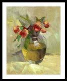 Roses in Vase - Framed Print