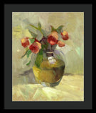 Roses in Vase - Framed Print