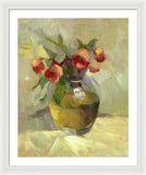 Roses in Vase - Framed Print