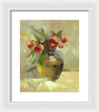 Roses in Vase - Framed Print