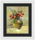 Roses in Vase - Framed Print