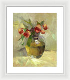 Roses in Vase - Framed Print