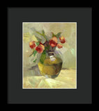 Roses in Vase - Framed Print