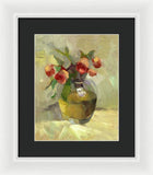 Roses in Vase - Framed Print