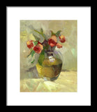 Roses in Vase - Framed Print