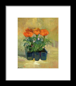 Set of Marigolds - Framed Print