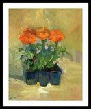 Set of Marigolds - Framed Print