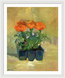 Set of Marigolds - Framed Print