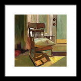 The oak Rocking Chair - Framed Print