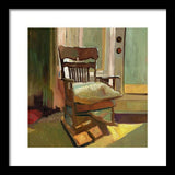 The oak Rocking Chair - Framed Print