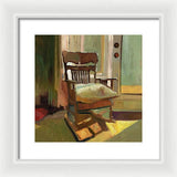 The oak Rocking Chair - Framed Print