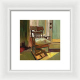 The oak Rocking Chair - Framed Print