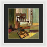 The oak Rocking Chair - Framed Print