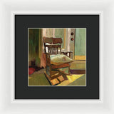 The oak Rocking Chair - Framed Print