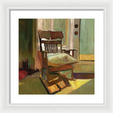 The oak Rocking Chair - Framed Print