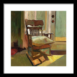 The oak Rocking Chair - Framed Print