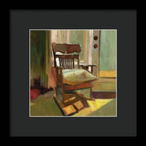 The oak Rocking Chair - Framed Print