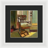 The oak Rocking Chair - Framed Print