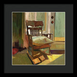 The oak Rocking Chair - Framed Print