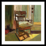 The oak Rocking Chair - Framed Print