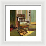 The oak Rocking Chair - Framed Print