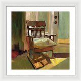 The oak Rocking Chair - Framed Print