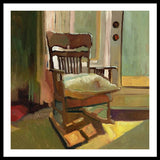 The oak Rocking Chair - Framed Print