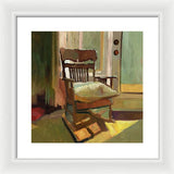 The oak Rocking Chair - Framed Print