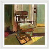 The oak Rocking Chair - Framed Print