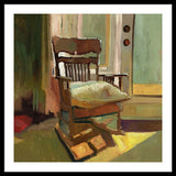 The oak Rocking Chair - Framed Print