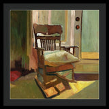 The oak Rocking Chair - Framed Print