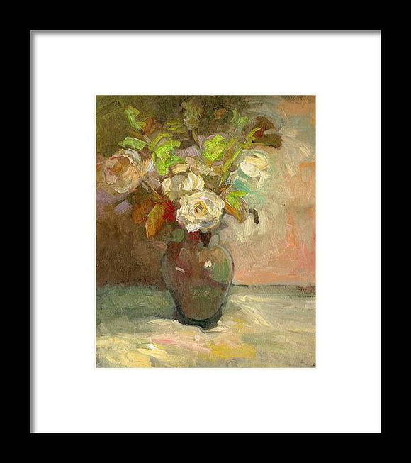 Vintage roses - Framed Print