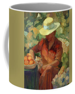 Woman in Orange - Mug