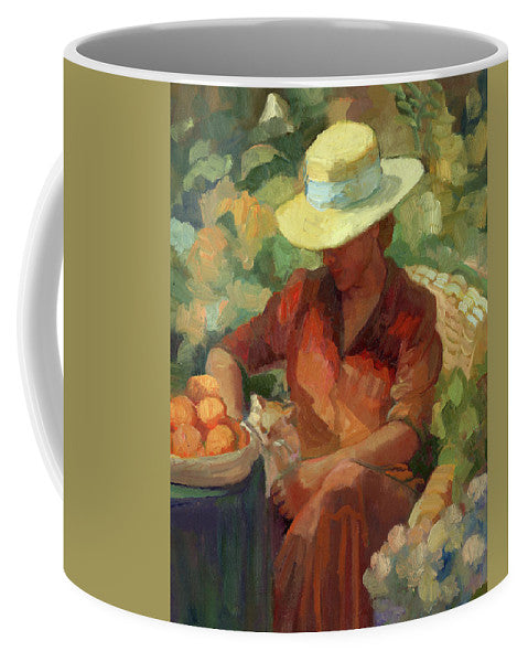 Woman in Orange - Mug