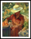 Woman in Orange - Framed Print