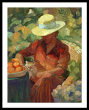 Woman in Orange - Framed Print