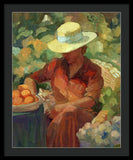 Woman in Orange - Framed Print