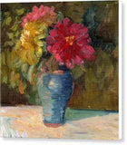 Zinnias - Canvas Print