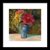 Zinnias - Framed Print