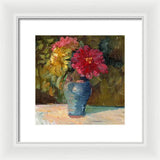 Zinnias - Framed Print