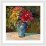 Zinnias - Framed Print