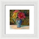 Zinnias - Framed Print